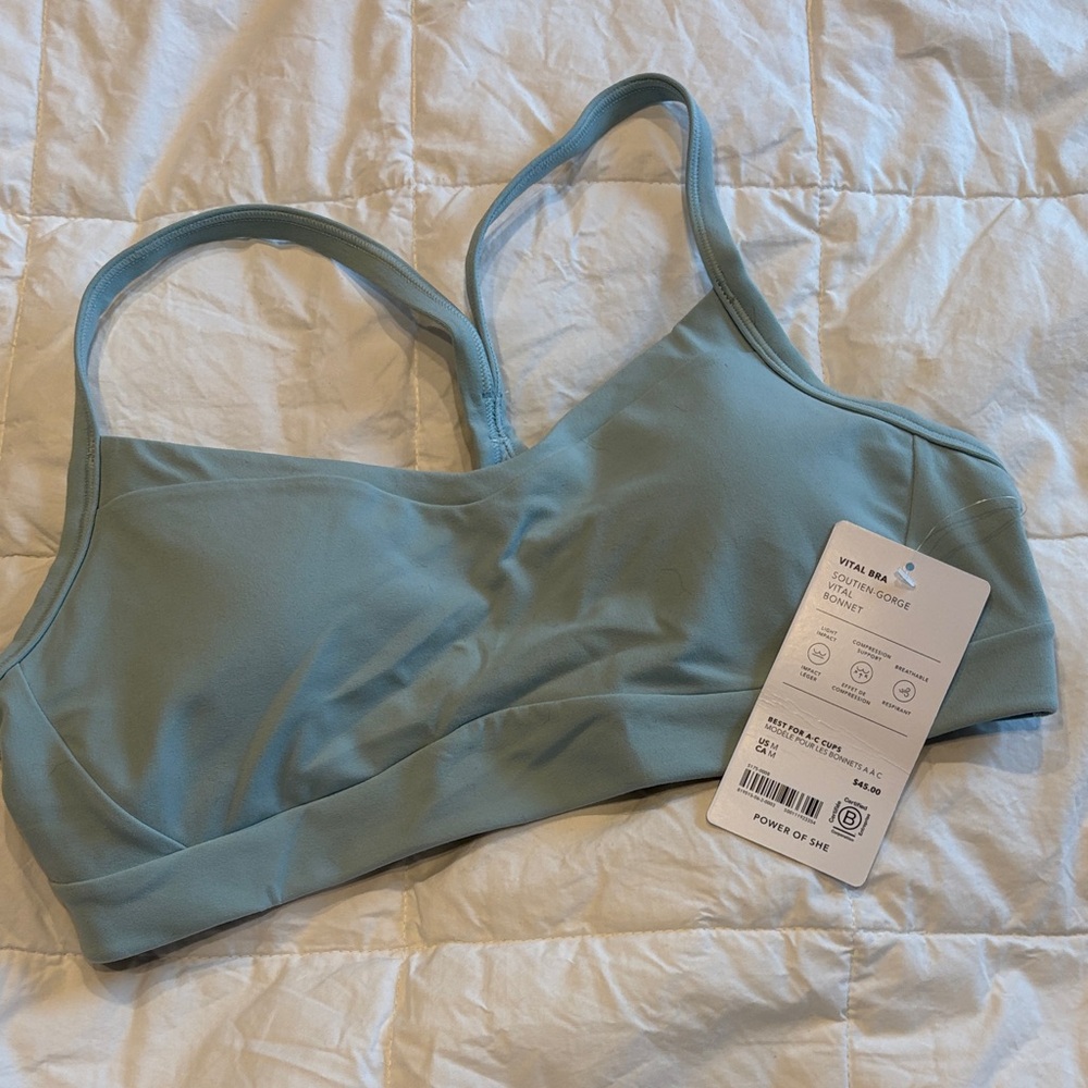 Athleta Vital Bra Light Blue M